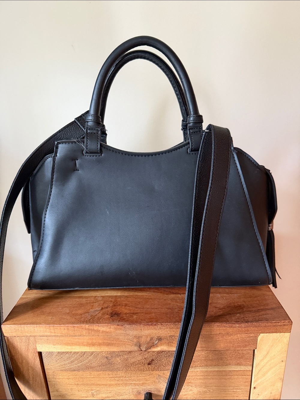 Steve Madden Bcharmy Black Satchel - Picture 3 of 8